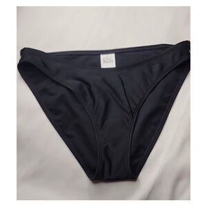 🔴 4/$12 High Cut Wild Fable Black Bikini Bottom Size Small Vacation Beachwear